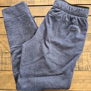 Blue Joggers with Elastic Waistband and Tapered Legs